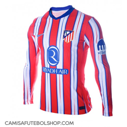 Camisa de time de futebol Atletico Madrid Replicas 1º Equipamento 2024-25 Manga Comprida